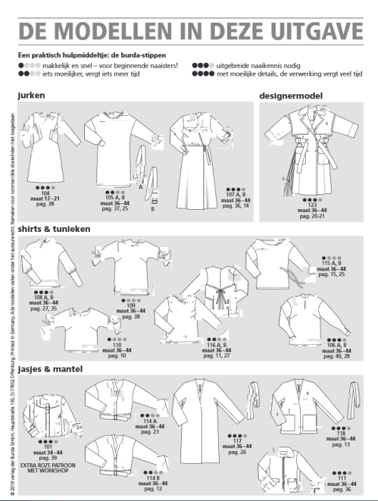Burda Style 2019/09 - Nonchalant- elegante outfits in denim-look. - Image 2