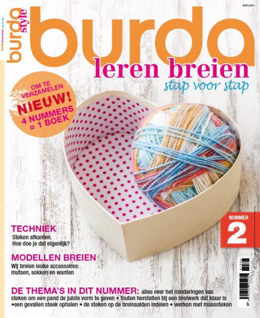 Burda leren breien stap voor stap nummer 2
